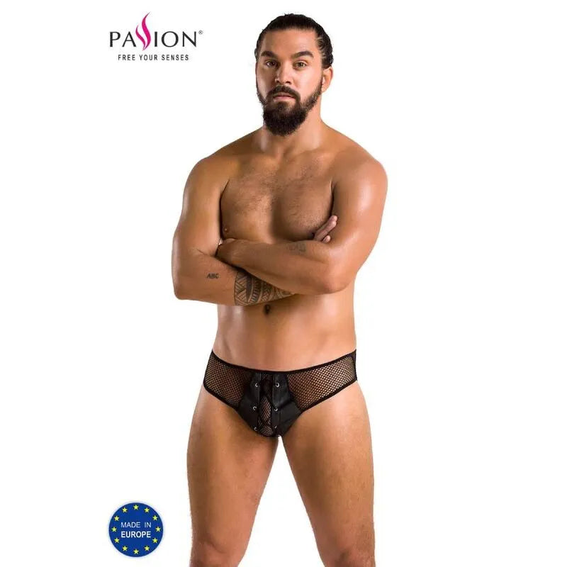 slip homme noir polyuréthane polyester Oeko-Tex fabriqué Europe