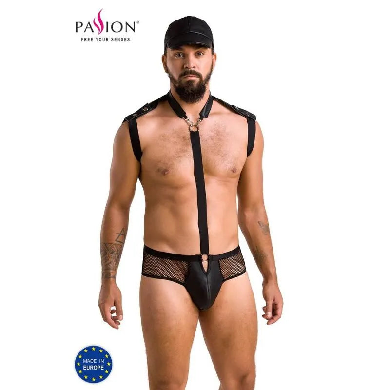 Ensemble lingerie noir élégant en polyuréthane et polyester, certifié Oeko-Tex, fabriqué en Pologne, moderne et confortable.