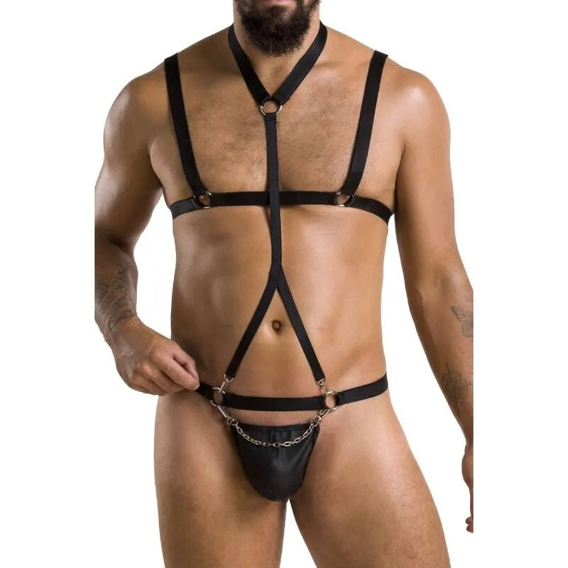 PASSION 039 ensemble lingerie noir polyuréthane polyester fabriqué UE Oeko-Tex