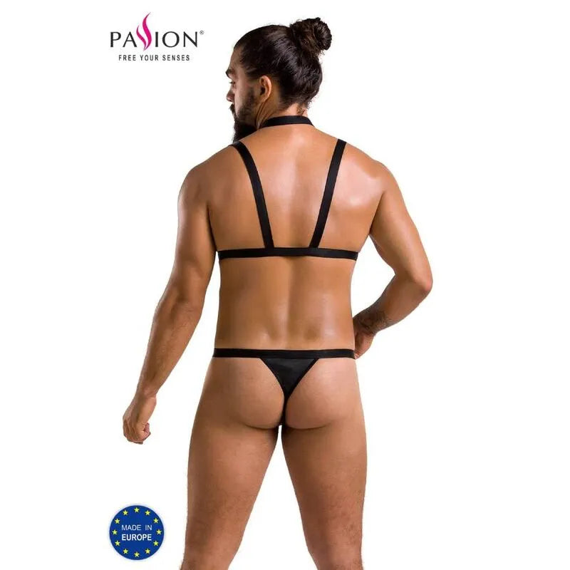 PASSION 039 ensemble lingerie noir polyuréthane polyester fabriqué UE Oeko-Tex