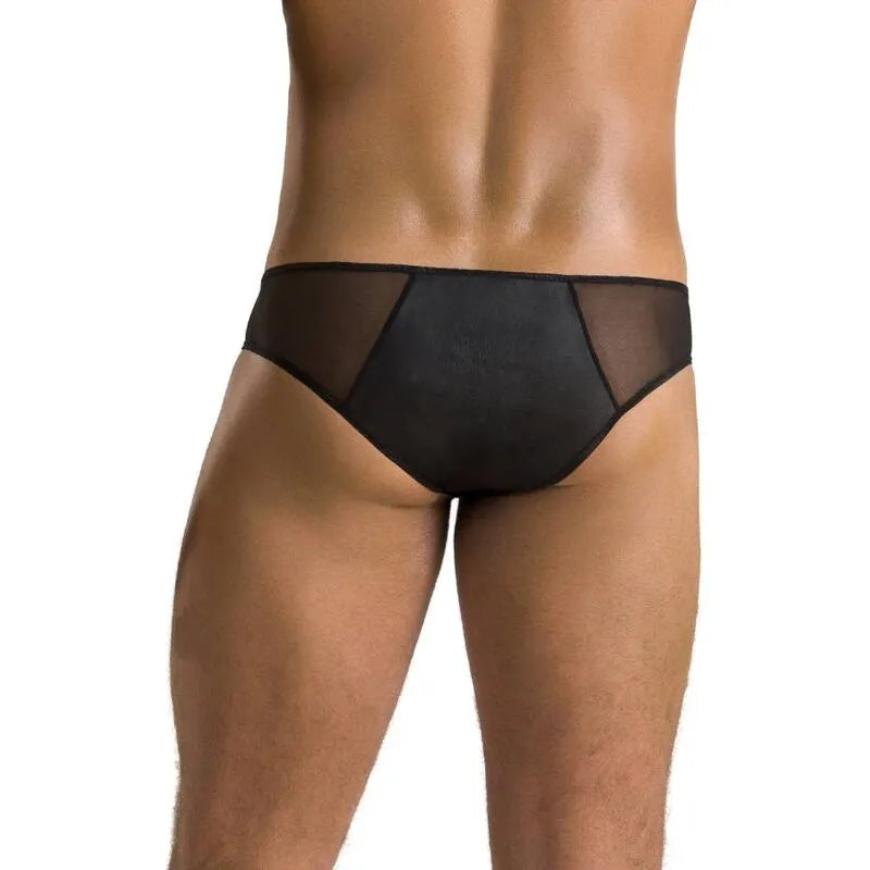 PASSION 042 Slip Timmy Noir Lingerie Innovante Certifiée Oeko-Tex Europe