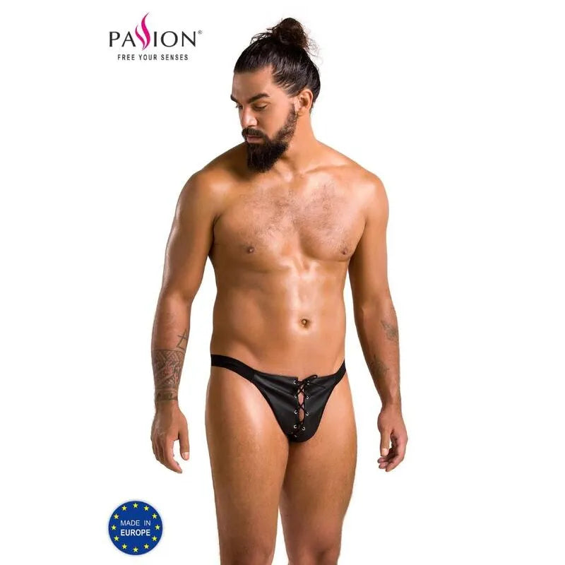PASSION Slip Ouvert Noir Lingerie Innovante Certifiée Oeko-Tex Fabriquée UE