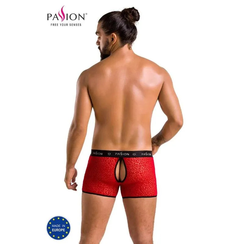 Passion lingerie short parker rouge moderne matériaux certifiés Oeko-Tex