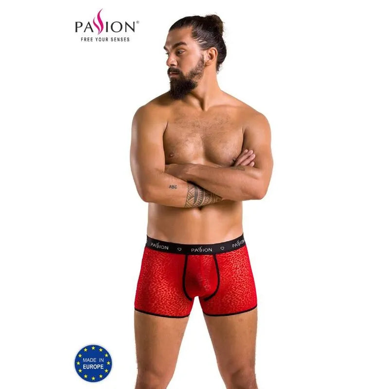 Passion lingerie short parker rouge moderne matériaux certifiés Oeko-Tex