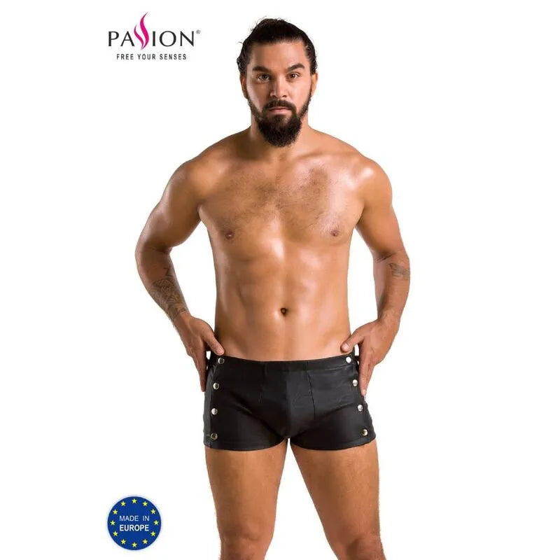 PASSION lingerie short noir polyuréthane polyester fabriqué UE Oeko-Tex