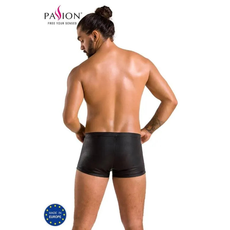 PASSION 050 SHORT PATRICK NOIR LINGERIE CERTIFIÉE OEKOTEX POLYURÉTHANE POLYESTER