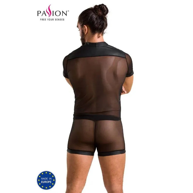 Ensemble lingerie noire en polyuréthane et polyester, certifié Oeko-Tex, élégant et confortable, tailles S et M.