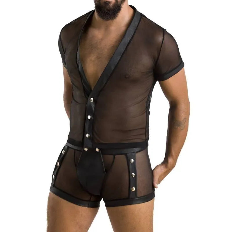 Ensemble lingerie noire en polyuréthane et polyester, design élégant, certifié Oeko-Tex, tailles S et M, confort et style.