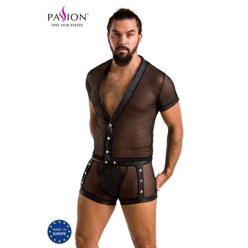 ensemble lingerie noir moderne certifié OekoTex matériaux durables polyuréthane polyester doux confortable respirant fabriqué Pologne taille LXL élégant sophistiqué séduisant
