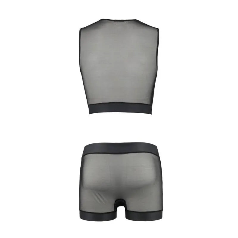 PASSION 053 Ensemble William Noir Lingerie Polyuréthane Polyester Oeko-Tex Europe