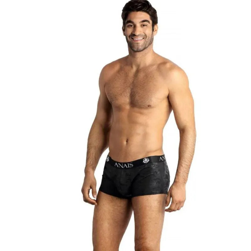 Boxer homme imprimé militaire, microfibre, jambes longues, coupe sportive, confort optimal, fabriqué en Europe.