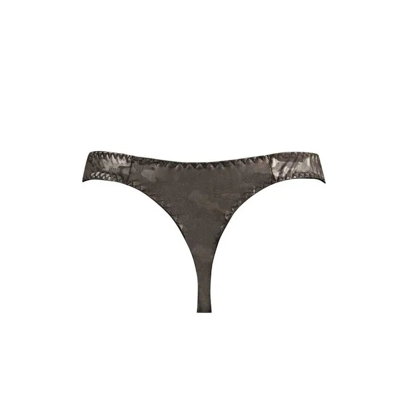 String homme électro camouflage, microfibre douce, élastique délicat, confort optimal, séduction élégante.