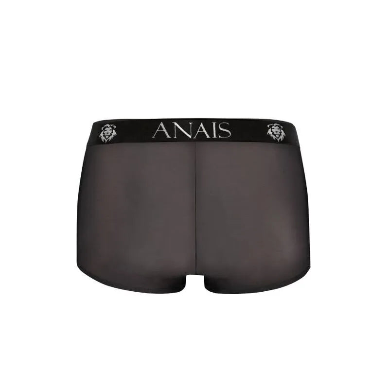 Boxer homme noir sportif Anais, jambes longues, tissu respirant, ajustement parfait, ceinture logo Anais, finition soignée.