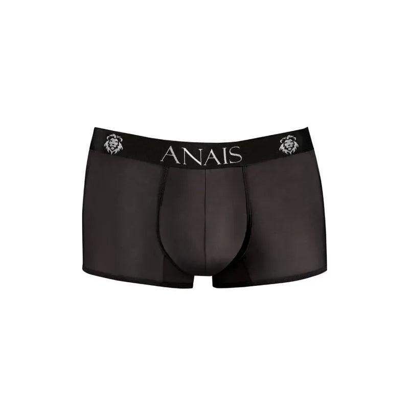 Boxer homme noir microfibre, coupe sportive, jambes longues, ajustement parfait, respirant, élastique, élégant.