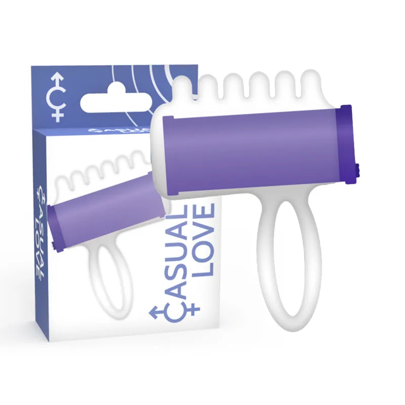 CASUAL LOVE STIMULATEUR DOIGT VIBRANT POINT G TPR LILAS RELAXATION