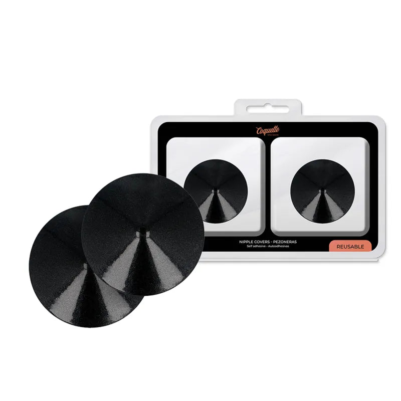 cache tétons métal noir réutilisable coquette chic désir moderne sensuel élégant sophistiqué durable confortable discret cercle facile appliquer retirer luxueux