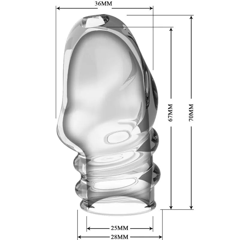 Renforcement pénis manchon TPR soyeux retardateur éjaculation transparent