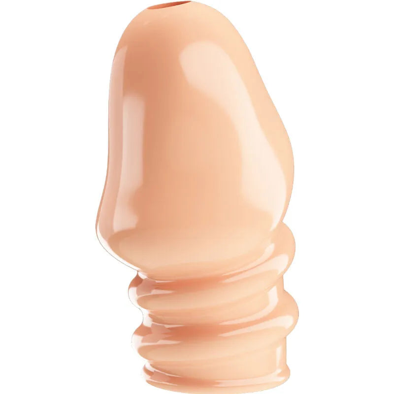 manchon pénien thermoplastique extensible soyeux étanche retard éjaculation contrôle stimulation sensibilité puissance naturelle endurance confortable adaptable taille unique couleur chair
