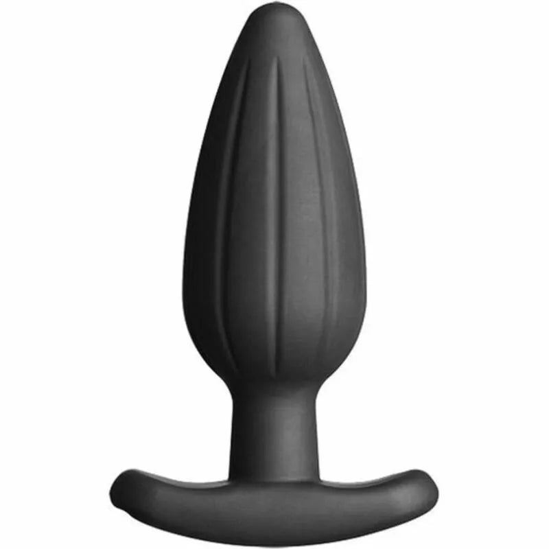 ElectraStim Silicone Noir Rocker Plug Anal Médium Jeu Électro Silicone Platine