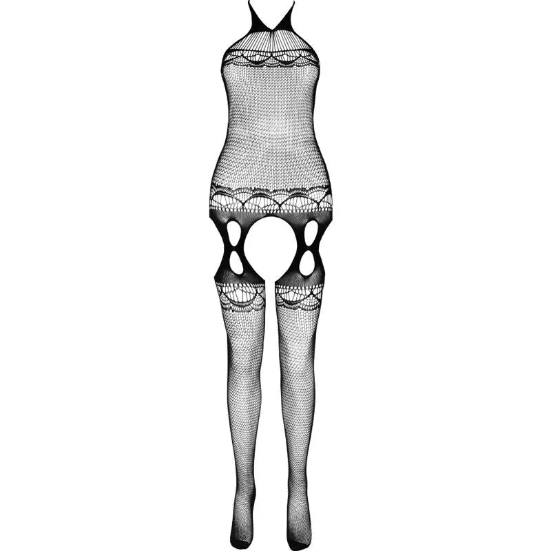 PASSION BODYSTOCKING ECO COLLECTION NOIR BODY SEXY ÉCOLOGIQUE RECYCLÉ TAILLE UNIQUE