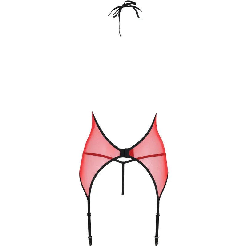 Corset rouge en dentelle et tulle, élégant et moderne, taille S/M, pour femme, luxe et confort, mise en valeur du buste.