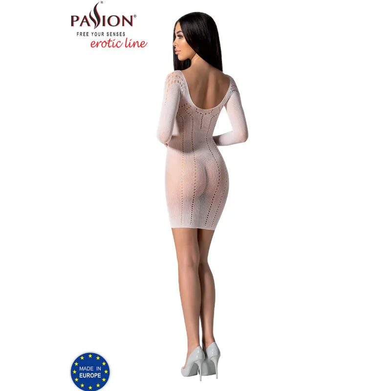 PASSION bodystocking résille dentelle sexy taille unique noir rouge blanc