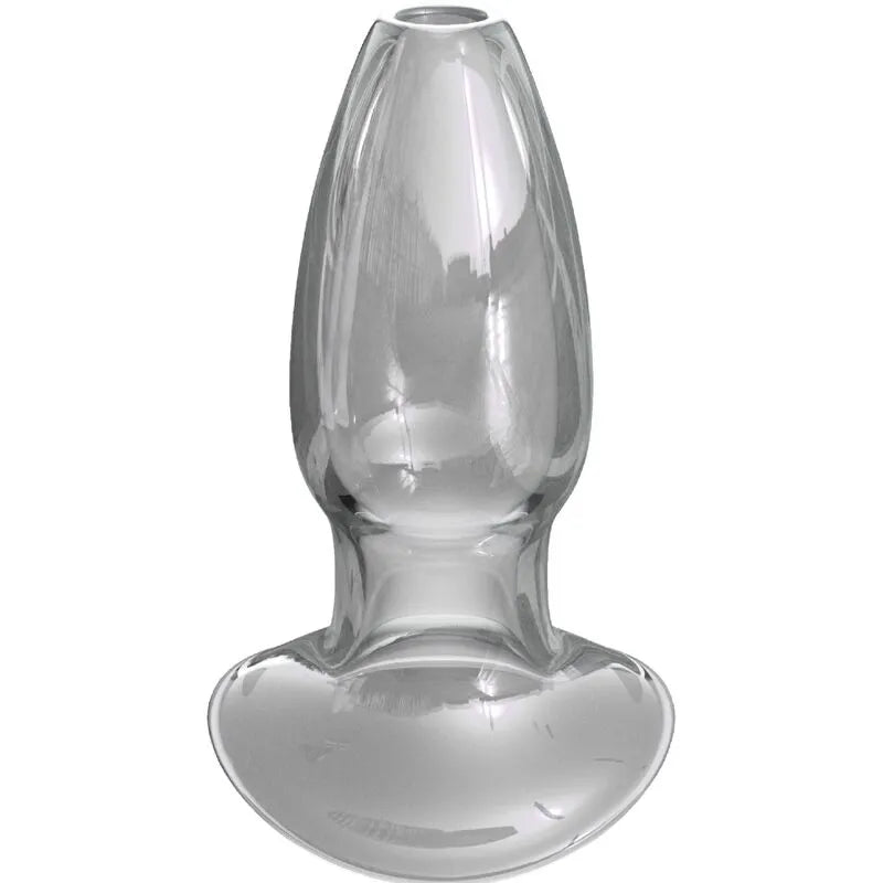 dilatateur anal cristal ergonomique lisse non poreux courbé insertion facile stimulation prostatique confort durable inox hygiénique résistant unisexe