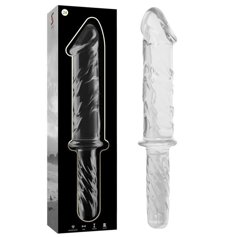 Plug anal en verre borosilicate hypoallergénique design luxe sécurité Nebula Series