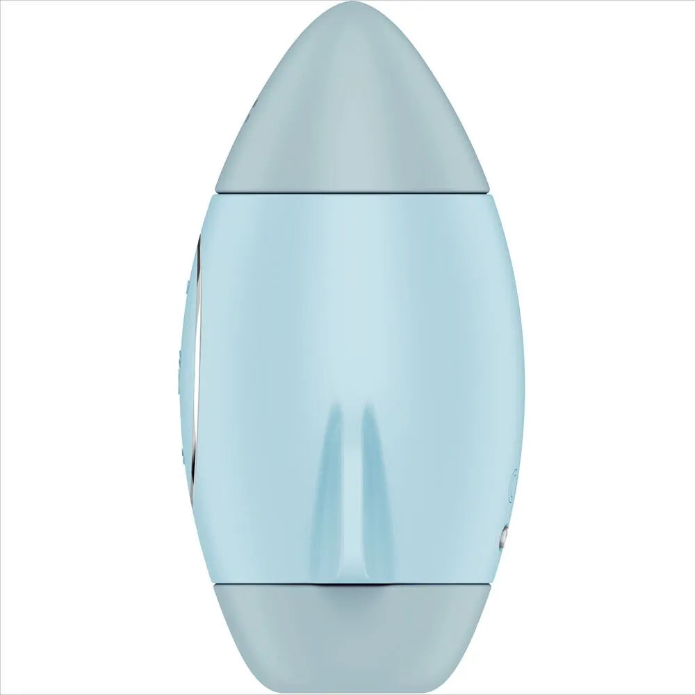 Satisfyer Mission Control bleu petit vibromasseur double impulsion stimulation clitoridienne plaisir personnel silicone médical grade bien-être intime orgasmes intenses