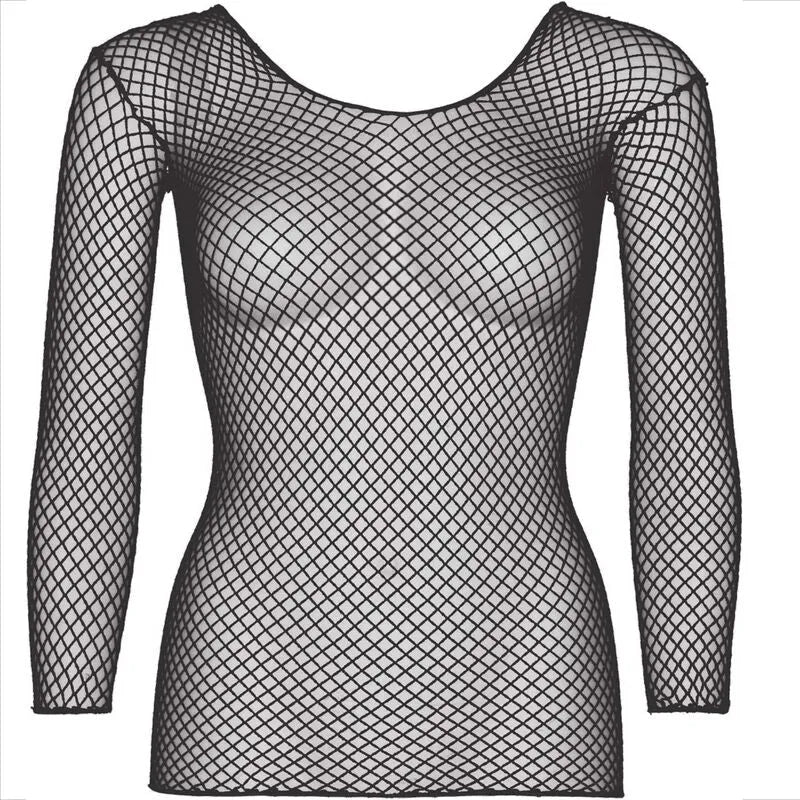 T-shirt résille noir moderne sensuel extensible Leg Avenue taille unique