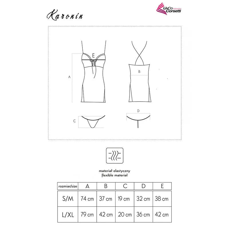 lingerie dentelle noire rose poudré chemise nuit string élégante sensuelle raffinée confortable polyamide semi transparente ruban buste fentes latérales