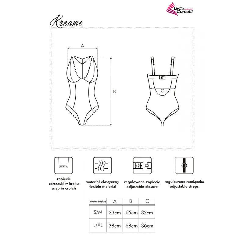 Body noir en tulle à pois avec dentelle, bretelles réglables, dos profond, fermeture double, élégance et sensualité.
