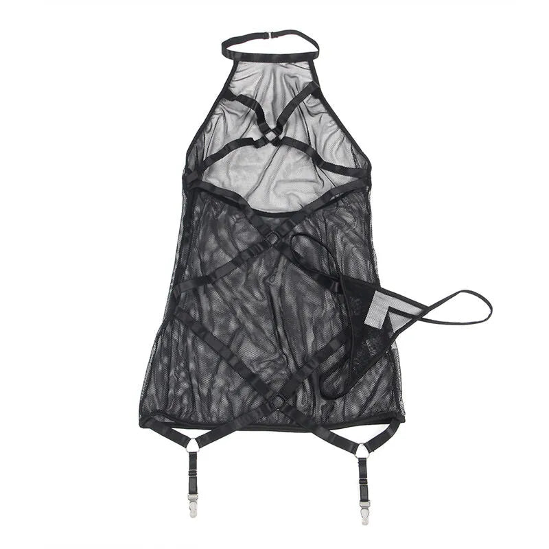 lingerie transparente dos nu noire femme sexy haute qualité Subblime confortable délicate extensible respirante élégante sophistiquée
