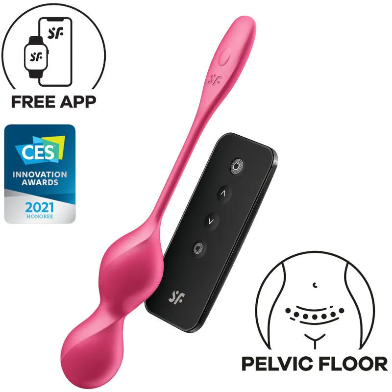 Satisfyer Love Birds 2 Billes Vibrantes de Kegel Application Contrôle App Mobile Intensité Vibraisons Puissantes Électronique Sexe Érotisme