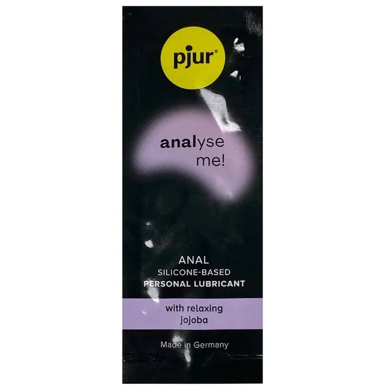 lubrifiant silicone anal haute performance relaxation jojoba compatible préservatifs longue durée hypoallergénique format miniature pratique voyage débutants experts