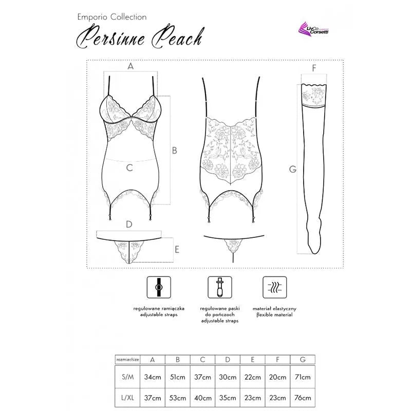 Ensemble lingerie trois pièces dentelle noir, corset ajustable, bas élégants, luxe et confort, Livco Corsetti Fashion.