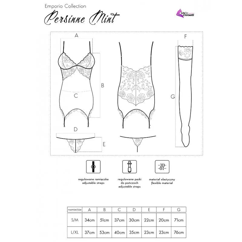 Ensemble lingerie dentelle luxe Livco Corsetti trois pièces, dentelle délicate, coupe élégante, confort, femme.