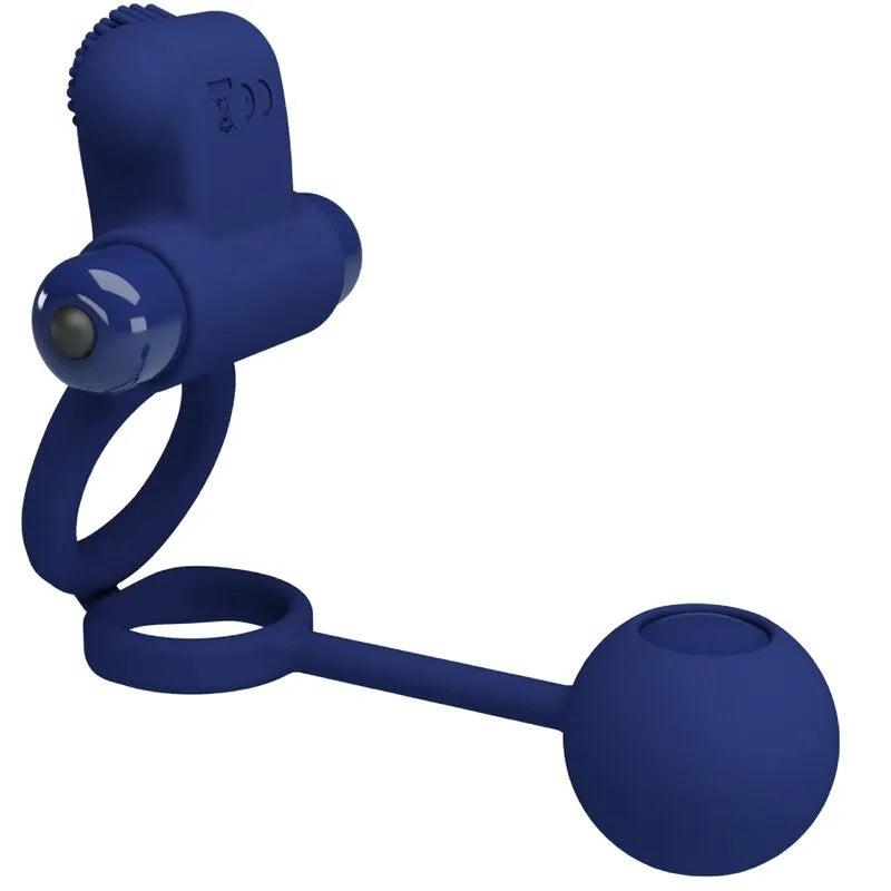 vibrant manchon pénien silicone bleu stimulation clitoridienne étanche 10 vibrations