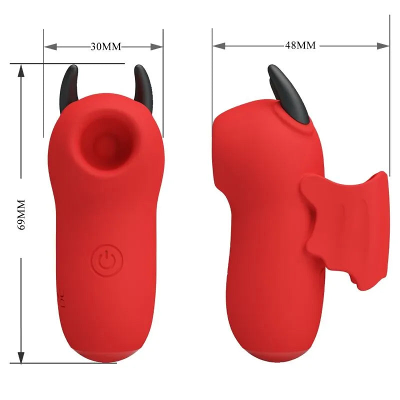 mini vibrant rechargeable silicone rouge dix fonctions tapotement choc électrique ergonomique compact discret portable voyage puissant hypoallergénique
