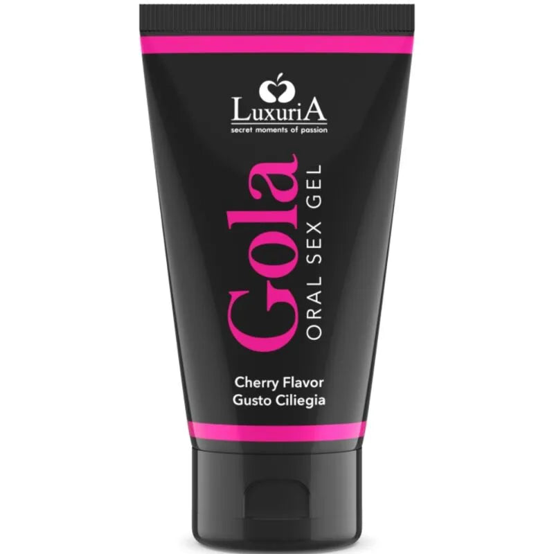 Intimateline Luxuria gel sexuel oral saveur cerise 50ml lubrifiant aphrodisiaque sécuritaire sans parabènes base aqueuse compatible préservatifs