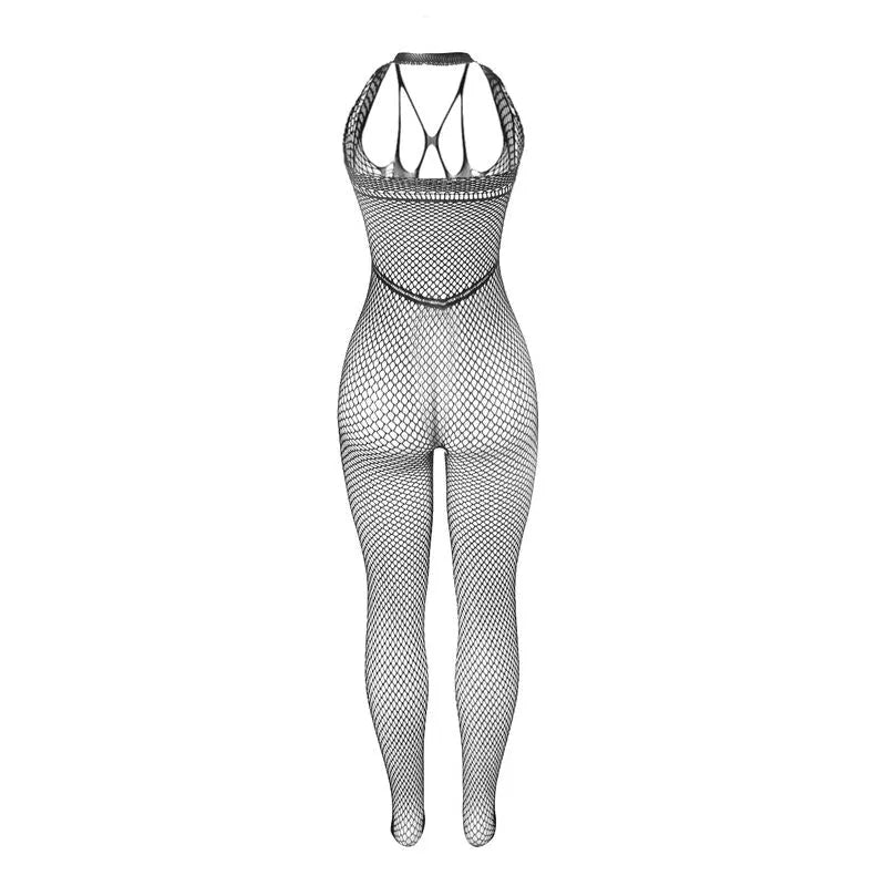 Body résille noir Subblime, bretelles poitrine et dos, design séduisant pour occasions spéciales, confort et élégance.