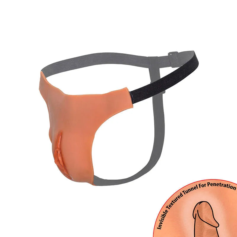 String travestissement vagin ouvert silicone réglable réaliste plaisir intense