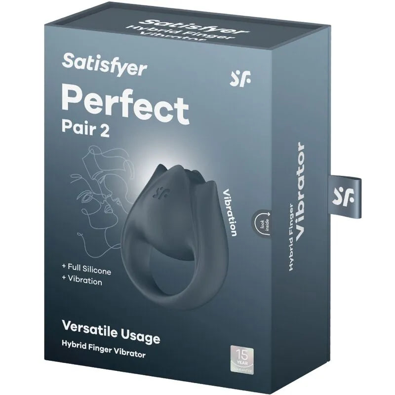 Vibromasseur 2 en 1 silicone étanche multi-vibrations anneau pénien stimulateur clitoridien