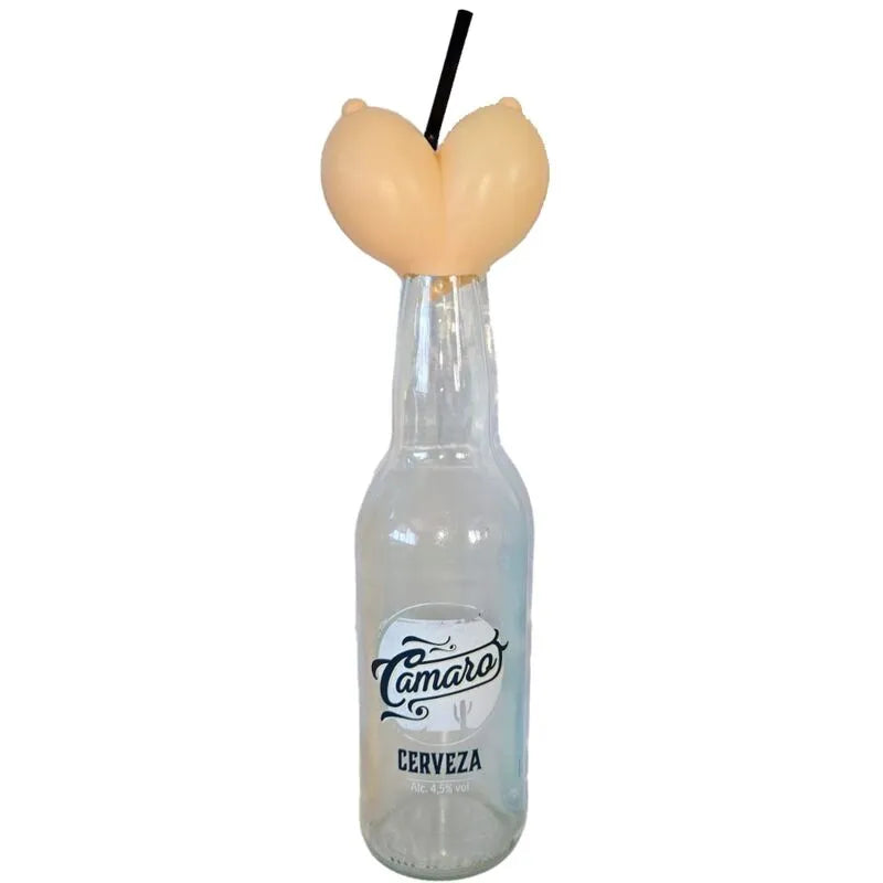 Couvercle sein bouteille verre 360 ml original insolite amusant festif cadeau humoristique étanche durable silicone flexible ajustement sécurisé réutilisable convivial
