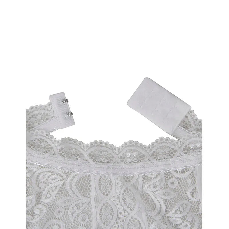 lingerie sexy dentelle blanche grande taille confort maximal body Subblime maintien doux extensible coupe flatteuse romantique quotidien élégant