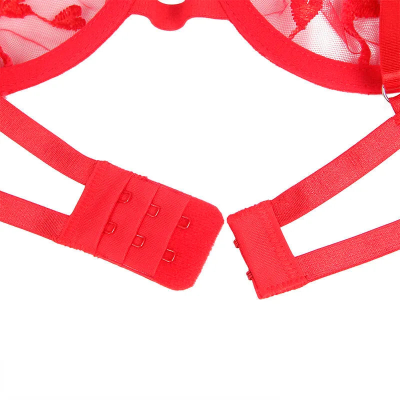 lingerie sexy grande taille rouge imprimés cœur passion élégante confortable matériaux haute qualité supérieure fabriquée EtatsUnis durable