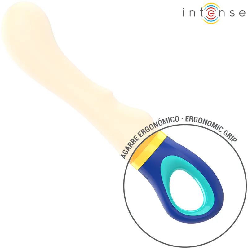 vibromasseur point G ergonomique jaune silicone hypoallergénique vibrations réglables étanche