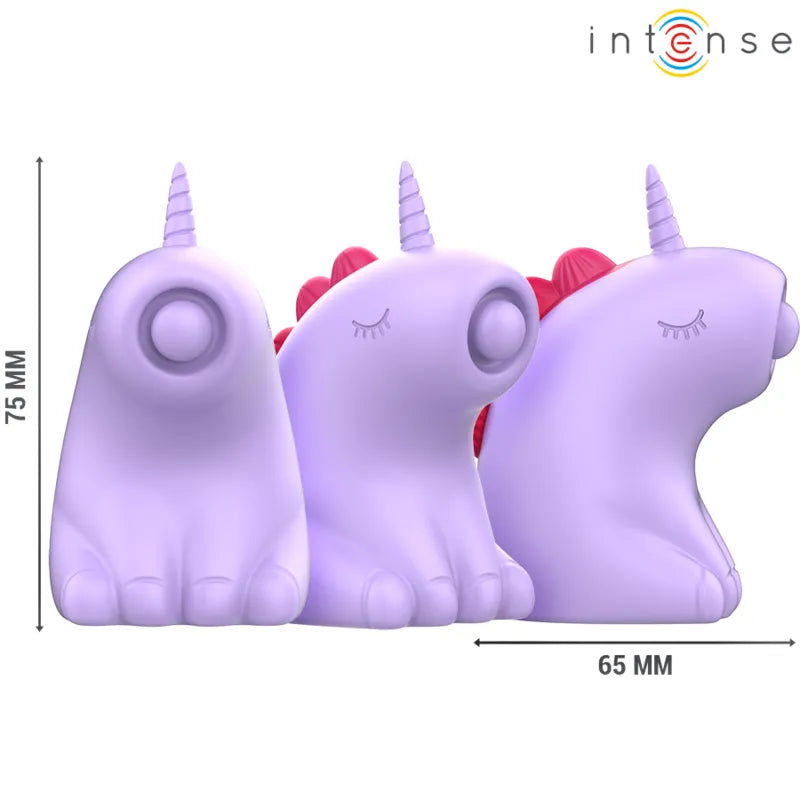 Stimulateur clitoridien licorne rose vibrations réglables silicone hypoallergénique INTENSE SWEETIE