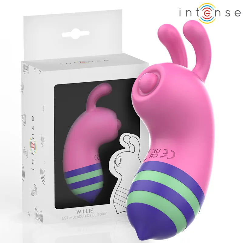 Stimulateur clitoridien en silicone design abeille vibration puissante couleurs rose vert