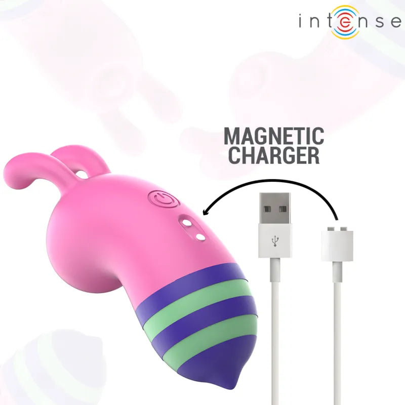 Stimulateur clitoridien en silicone design abeille vibration puissante couleurs rose vert